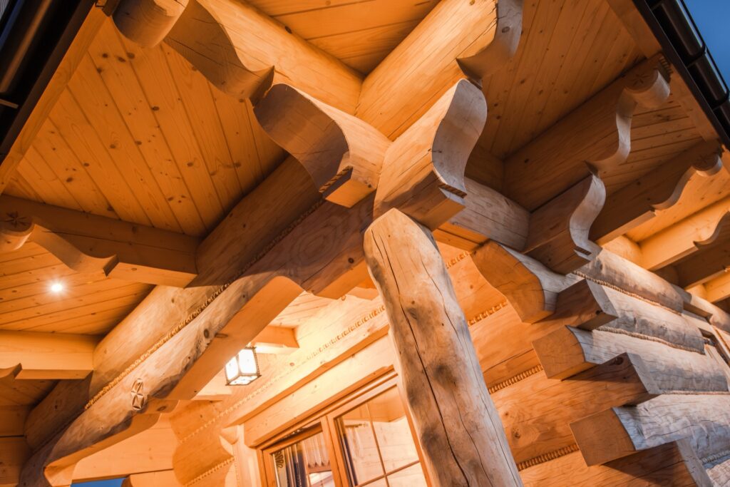 building a log home in montanta, sanders county